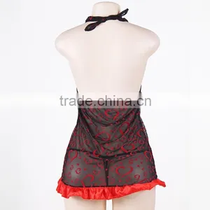 Hang Neck Sexy Lingerie for Fat Women thumbnail-5