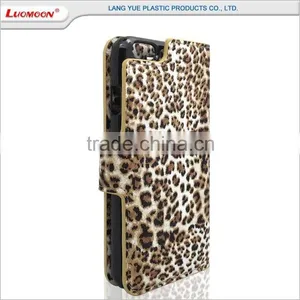 Online Shopping Leopard Pattern Separable Leather Wallet Case for Samsung Galaxy e7 s6 s7 Edge s5 s4 s3 s2 s1 thumbnail-3