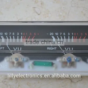 SD-318 Panel 2 VU Meter 500uA 630 Ohm 115x54mm Lamp thumbnail-1