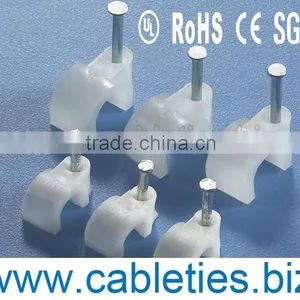 High Quality Round Circle Nail Cable Clip thumbnail-1