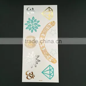 WMT-108 Pretty Makeup Necklace Design Metallic Tattoo thumbnail-1