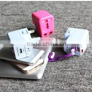 New Patent All in One Usb Taiwan Travel Adaptor With Many Colors and Low Price thumbnail-6