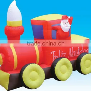 Inflatable Santa Claus on Train thumbnail-2