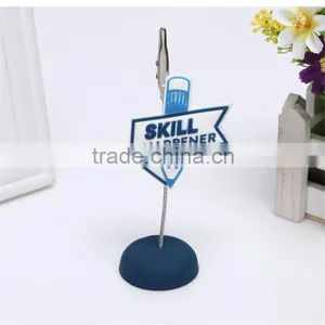 Custom Soft Rubber Pvc Business Name Brand Card Holder Clips Name Card Clips thumbnail-3