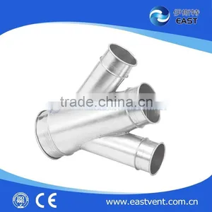 Galvanized Reducing Tee for Ventilation Duct thumbnail-1