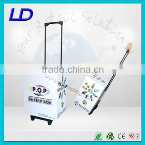 High Quality Strong Exhibiton Carton Trolley Display Case With 8 Years Experience thumbnail-3