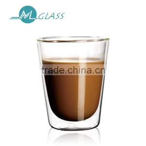 Cheap High Borosilicate Glass 400ml Double Wall Thin Glass Cup N6363 thumbnail-1