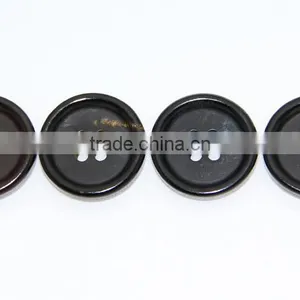 High End 4 Holes Real Horn Buttons in Blue, Red, Orange, Green thumbnail-1