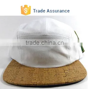 5 Panel Hat With Wooden Brim Custom Blank Hat Cap thumbnail-2