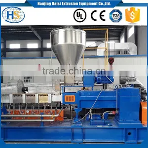 OEM Masterbatch Plastic Granules Pellet Butyl Rubber Pelletizing Twin Screw Extruder Machine thumbnail-6