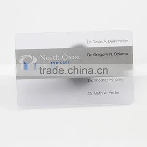 Custom Transparent Business Cards Clear Frosted Plastic PVC Card thumbnail-1