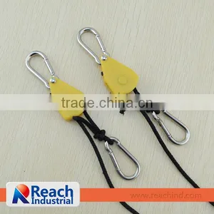 Colorful Yellow 1/8" Rope Ratchet Tie Down thumbnail-1