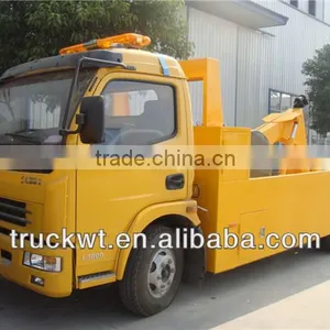 Hot Sale Dongfeng 6 Wheel 5ton Winch Road Wrecker thumbnail-1
