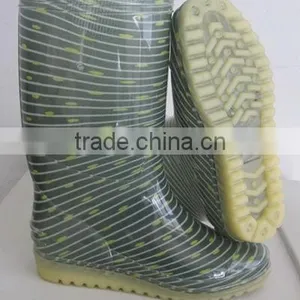 Fanshion Women Rain Boots Pvc Rain Shoes Transparent thumbnail-5