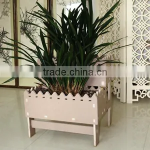 New Material, Waterproof WPC Garden Shelf Wooden Corner Flower Shelf thumbnail-2