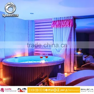 Popular Spa Equipment for 4 People Family Massage Bathtub on Ground Portable Hot Spa thumbnail-2