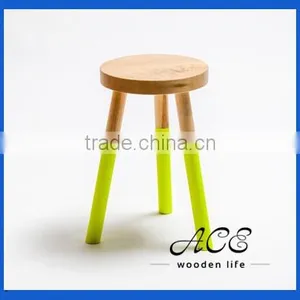 Color Dipped Wooden Chair Wooden Table Chair thumbnail-1