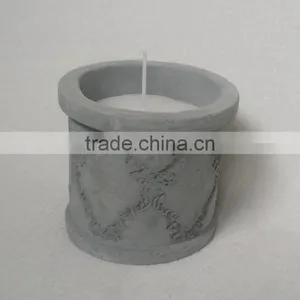 Cheap Cement Stone Candle Holder Include Paraffin Wax thumbnail-1