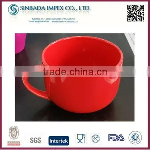 Ceramic Red Big Soup Mugs Wholesale thumbnail-1