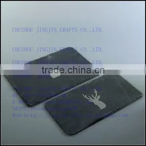 Hand Cut Slate Stone Placemats Rough Edge With Elegant Unique Designs/wholesale Natural Slate Stone Placemats and Coasters thumbnail-5