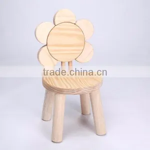 Children Favorite Mini Four Legs Christmas Use Wood Leisure Chair Hot Wholesale thumbnail-3