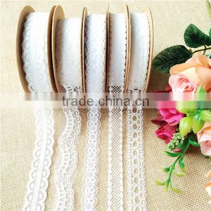 African Cheap White Lace Fabric Making Ribbon Deco thumbnail-1