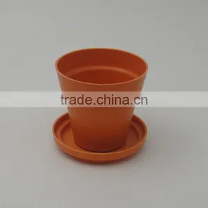 Anhui Green Wholesale Popular Square Bamboo Fibre Mini Plant Pot, Flower Pot thumbnail-5