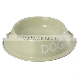 Light Green Dog Cat Pet Bowl Dish Feeder thumbnail-1