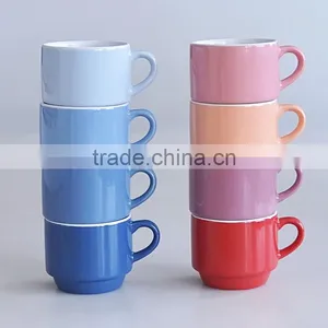 8OZ Stackable Solid Color Mug thumbnail-1
