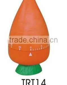 Plastic Carrot Shape Mechanical Kitchen Timer/cooking Sound Timer thumbnail-1