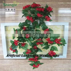 SJZJN 150 2015 Hot Sale Rattan Artificial Hanging Plants in Factory Price thumbnail-4