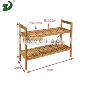 2-Tier Shoe Shelf/Stackable Shoe Rack thumbnail-3