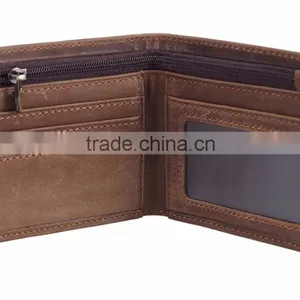 2017 Custom Desgin RFID Genuine Leather Wallets Personalize Leather Wallet India thumbnail-3