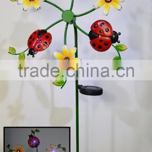 Free Sample Hot Sales Solar Garden Stake for Garden Decoartion Wind Spinner thumbnail-5