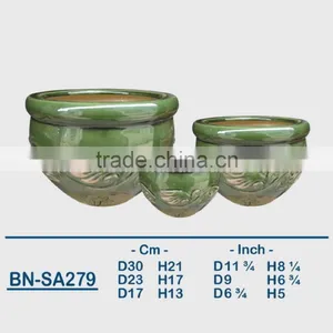 Vietnamese Ceramic Glazed Indoor Pot/ Indoor Planter BN-SA279 thumbnail-1
