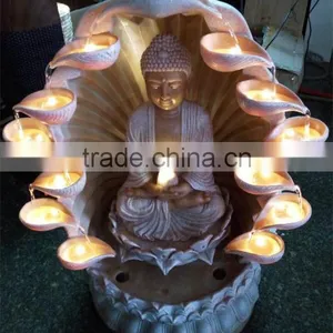 Water Fountain Led Buddha Statue Decorations Polyresin thumbnail-1