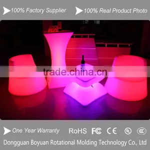 2017Hot Led Fashionable Big Party Exhibition Glowing Led Cocktail Table thumbnail-5