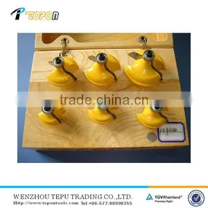 6 Pcs Router Bit Set With Wooden Case thumbnail-1
