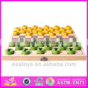 2015 New Kids Wooden Checkers Sets,popular Wooden Smart Game Checkers, Folding Game Checkers W11A023 thumbnail-1