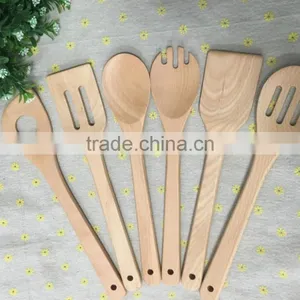 6 Pcs WOODEN/ Beech Cooking Tool Sets With Good Quality thumbnail-1