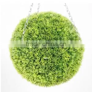 25CM Grass Effect Topiary Ball Hanging Artificial Grass Ball thumbnail-1