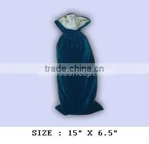 Wine Velvet Gift Pouch With Drawstring thumbnail-1