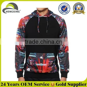 Fashion Plain Floral Printed Custom Made Hoodies thumbnail-1