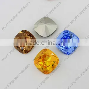 Wholesale Machine Cut Bead Stone Jewelry Square Shaped Crystal Stone for Dresses thumbnail-2