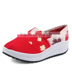 Fashion no Lace Canvas Shoes Casual for Women, China Ladies Canvas Shoes Sample Cheap Price thumbnail-1