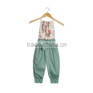 Wholesale Baby Clothes Funny Baby Bodysuit Floral Romper Bubble Jumsuit thumbnail-2