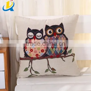 Wholesale Fancy Owl Design Pillow Covers Cute Pillow Cover thumbnail-2