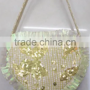 Fashion Lace Quilt Hearted BOW Flower Little Girl Bag thumbnail-3