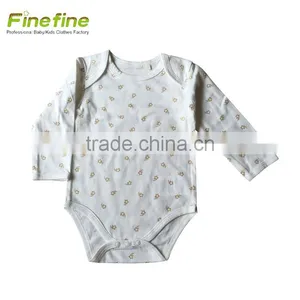 Lovely Oem Custom Baby Clothes Cute Organic Print Baby Romper thumbnail-3