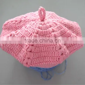 Lovely Cotton Crochet Baby Hats thumbnail-1